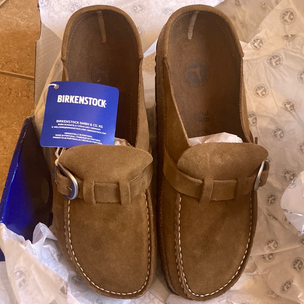 Birkenstock Buckley Tea 38 US 7 narrow NWT